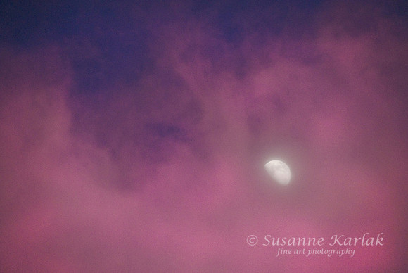Moon with Pink Cloud #151