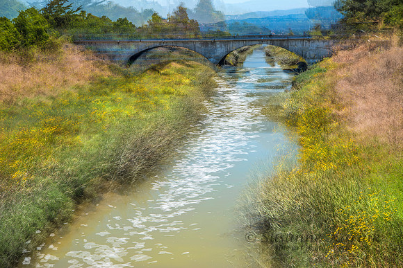 Shoreline Painterly Bridge #5749.2